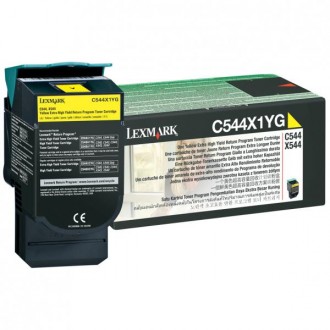 Lexmark C544X1YG, originálny toner, žltý
