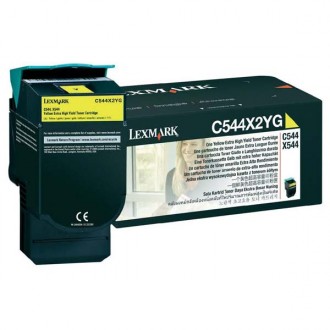 Lexmark C544X2YG, originálny toner, žltý