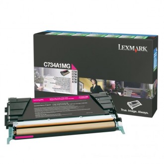 Lexmark C734A1MG, originálny toner, purpurový