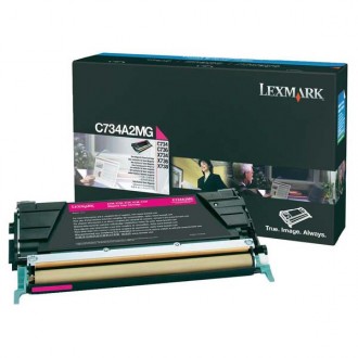 Lexmark C734A2MG, originálny toner, purpurový