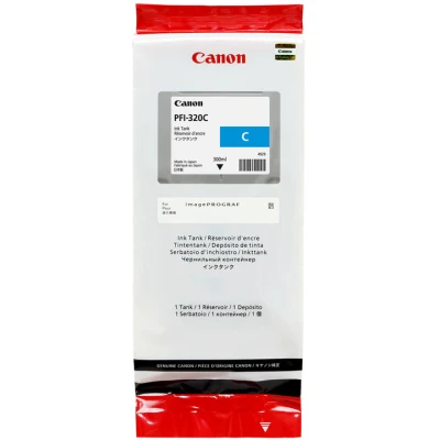 Canon PFI-320C (2891C001), originálny atrament, azúrový, 300 ml
