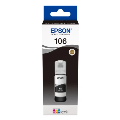 Epson T00R1 (C13T00R140, 106), originálny atrament, photo čierny, 70 ml