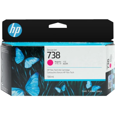 HP 498N6A (738), originálny atrament, purpurový, 130 ml