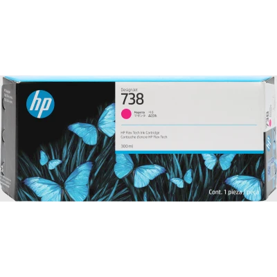 HP 676M7A (738), originálny atrament, purpurový, 300 ml