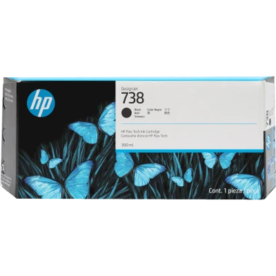 HP 498N8A (738), originálny atrament, čierny, 300 ml
