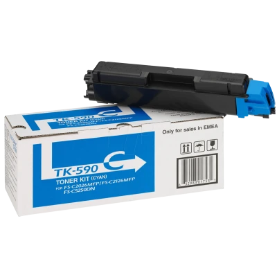 Kyocera TK-590C (1T02KVCNL0), originálny toner, azúrový