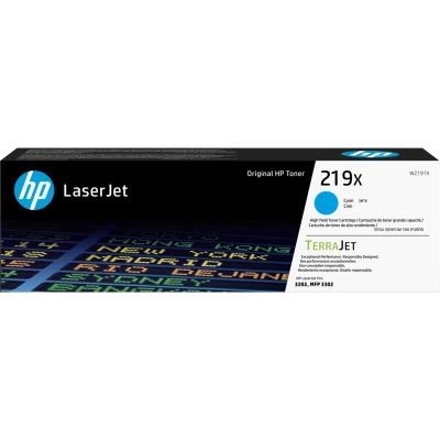 HP W2191X (219X), originálny toner, azúrový