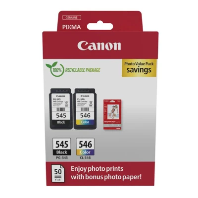 Canon PG-545/CL-546 (8287B008), originálny atrament, čierny/farebný, 8 / 9 ml, Multipack