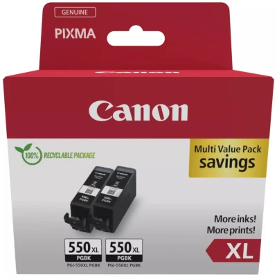 Canon PGI-550XL (6431B010), originálny atrament, čierny, 2 x 15 ml, XL 2-pack