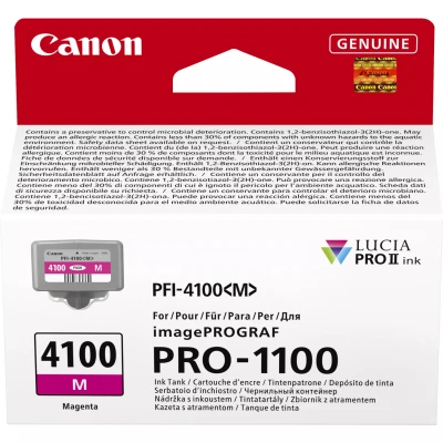 Canon PFI-4100M (6779C001), originálny atrament, purpurový, 80 ml