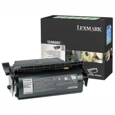 Lexmark 12A6865, originálny toner, čierny