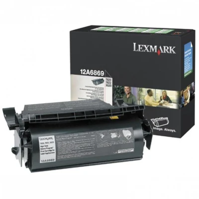 Lexmark 12A6869, originálny toner, čierny