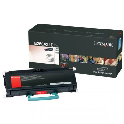 Lexmark E260A21E, originálny toner, čierny