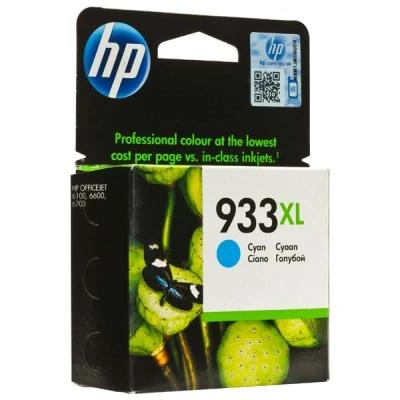 HP CN054AE (933XL), originálny atrament, azúrový