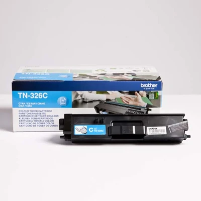 Brother TN-326C, originálny toner, azúrový