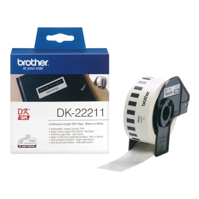 Brother filmová rolka 29mm x 15.24m, biela, 1 ks, DK-22211, pre tlačiarne štítkov