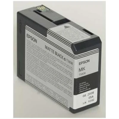 Epson T5808 (C13T58080N), originálny atrament, matne čierny, 80 ml