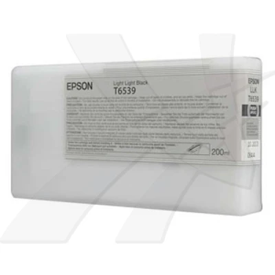 Epson T6539 (C13T653900), originálny atrament, svetlo svetlo čierny, 200 ml