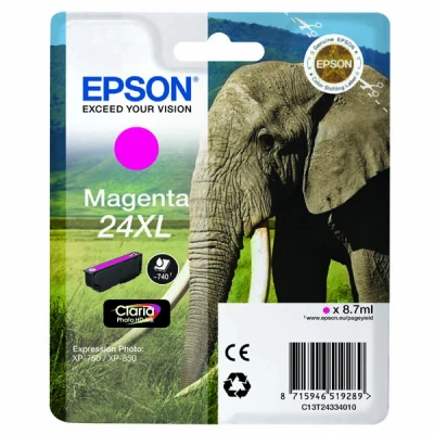Epson T2433 (C13T24334010), originálny atrament, purpurový, 8,7 ml
