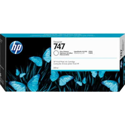 HP P2V87A (747), originálny atrament, gloss enhancer, 300 ml